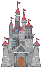 Rollo Medieval and fantasy castle. Cartoon vector isolated object © ddraw