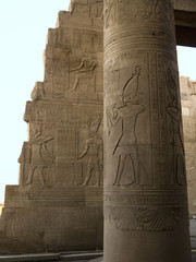 The Temple to Sobek, the crocodile  god, Kom Ombo in Egypt