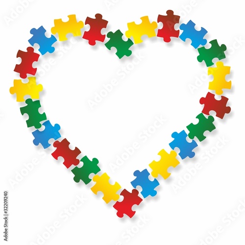 "Herz Puzzle" Stockfotos und lizenzfreie Vektoren auf