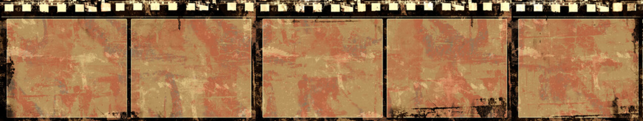 Grunge film frame with space for your text or images