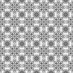 Seamless Damask pattern. | Vector illustration.