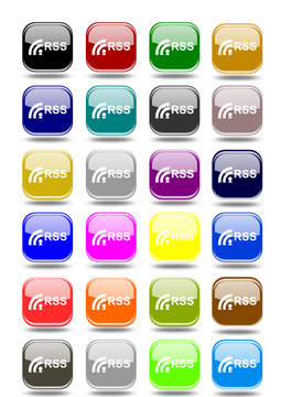 Set rss button various colors