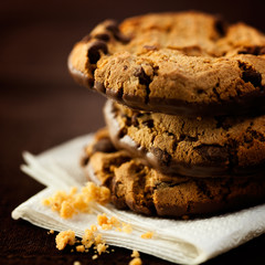 Triple chocolate cookies