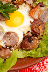sausage and eggs for breakfast
