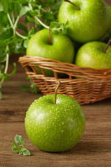Green apples.