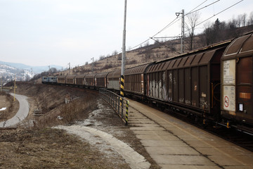 Obraz premium Running train