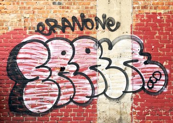 Graffiti on Red Brick
