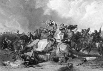 Richard III and the Earl of Richmond at the Battle of Bosworth