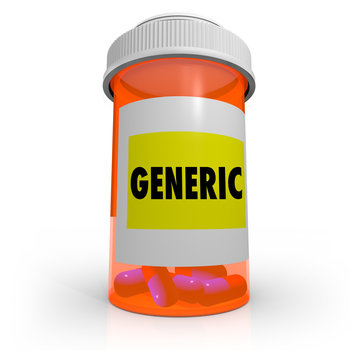 Generic Prescription Bottle - No Name Brand Medicine