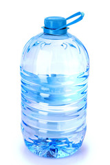 Big bottle of water isolated on a white background