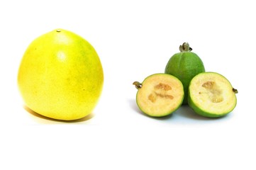 Pomelo and pineapple guava