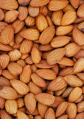 Almonds background