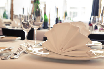 gedeckte Tafel