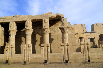 Temple at Edfu in Egypt which is dedicated to the God Horus