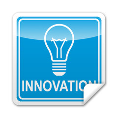 Pegatina cuadrada INNOVATION con reborde