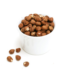 bowl with hazelnuts