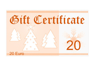 Gift Certificate Christmas 20