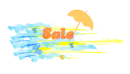 Summer sale vector illustration
