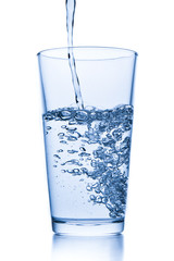 water splash in glass