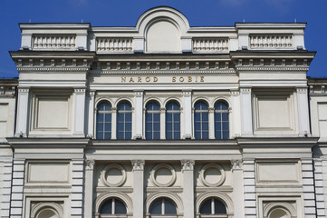 Fototapeta budynek teatru w Poznaniu obraz