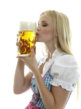 Woman with Beer Mug