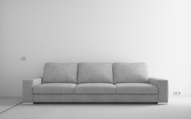 Modern sofa in empty room - 32243022