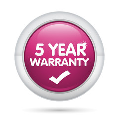 5 Year Warranty