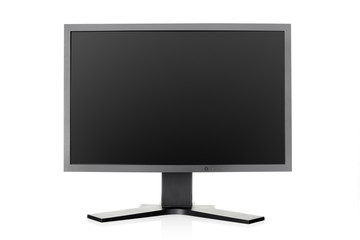 Lcd monitor isolated, clipping path included