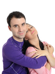 Obraz premium lovely young family in love embracing