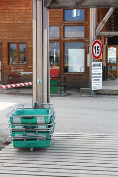 Avoriaz, parking et luges