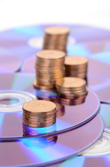 DVD and coins