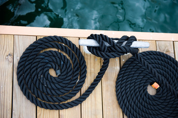 rope of yacht