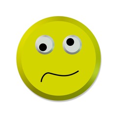 Fototapeta premium Emoji, verstört