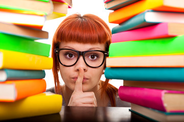 schoolgirl showing shh...