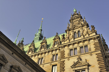 Fototapeta na wymiar Rathaus Hamburg 2