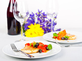Chicken with tomatos