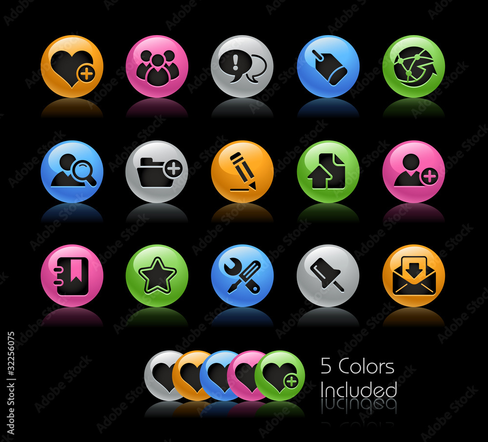 Poster internet & blog / the vector file includes 5 colors