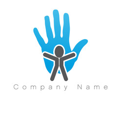 logo main/ prévention,protection