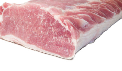 Pork loin isolated on white