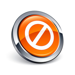 ic&ocirc;ne bouton internet interdit