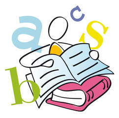 estudiante leyendo un libro