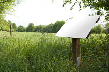 Sign in nature