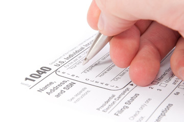 Obraz premium Tax form