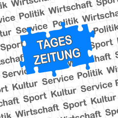 Puzzle Ressorts TAGESZEITUNG