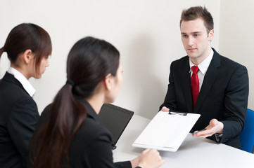 businessperson on the meeting