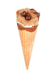 ice cream in the cone