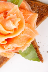 flower from smoked salmon