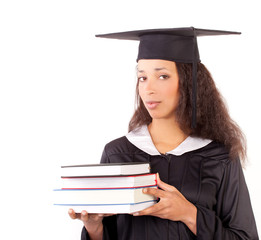 junge doktorin mit büchern