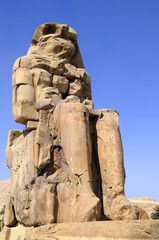 the Colossus of Memnon near Luxor in Egypt