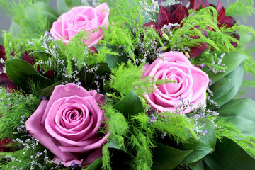 pink roses